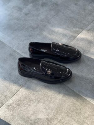 K Black loafers