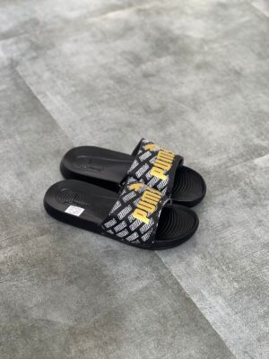 Monogram Gold Slides